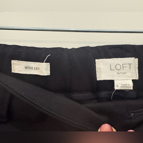 Loft Outlet Wide Leg Crop Pant - Picture 3 of 4